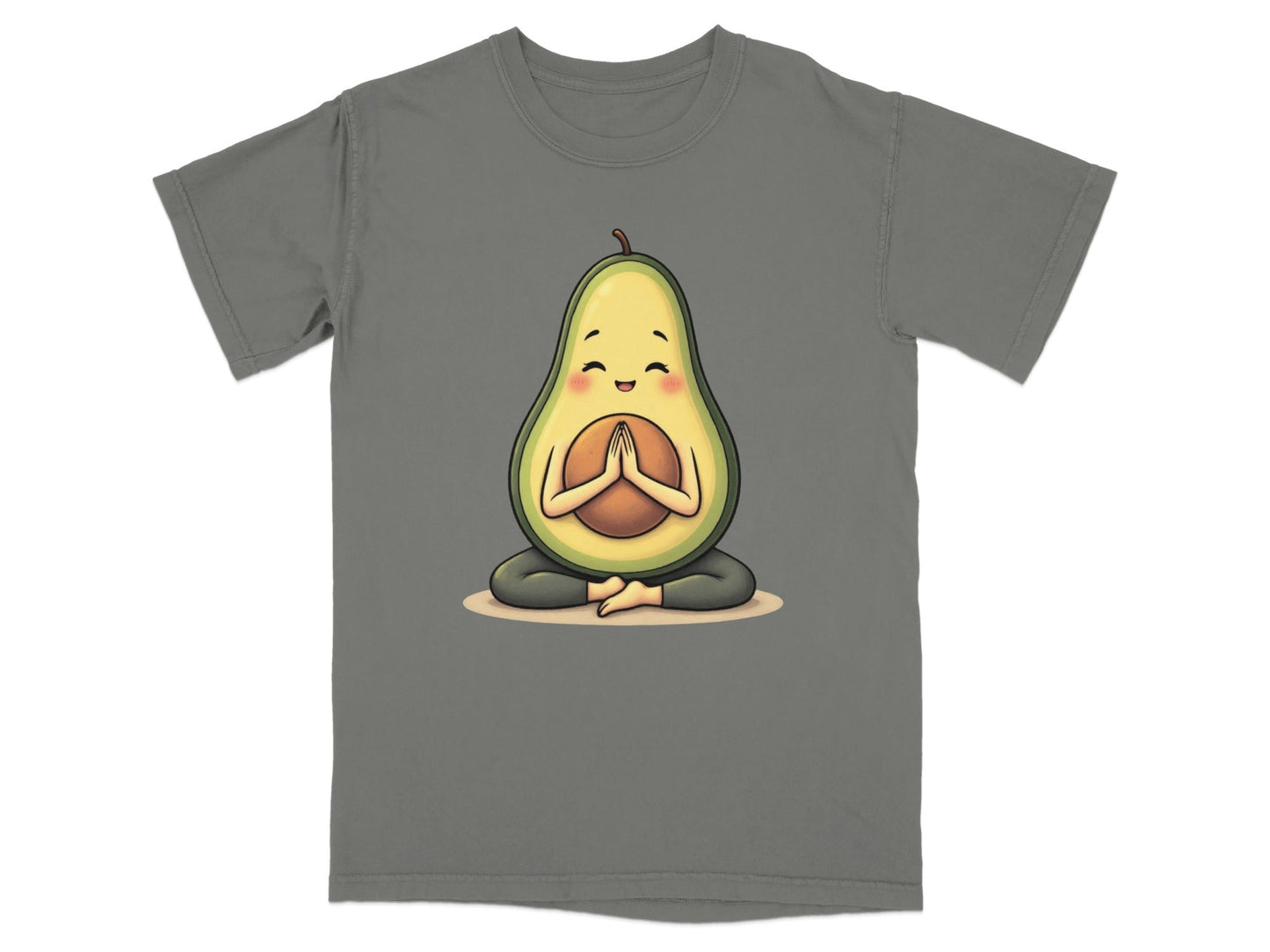 Meditating Avocado Zen Pose Cute Fruit Graphic Design T-Shirt - IconVexa