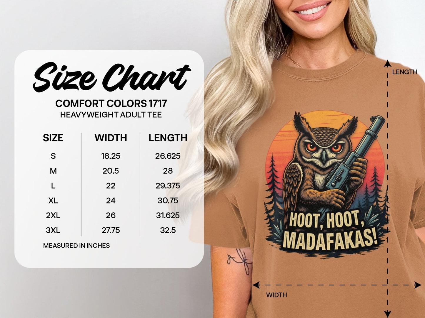 Owl T-Shirt, Funny Owl Tee, Bird T Shirt, Hoot Hoot Madafakas, Bird Lover Gift, Owl With Gun Shirt, Animal Tee, Cool Owl Design - IconVexa