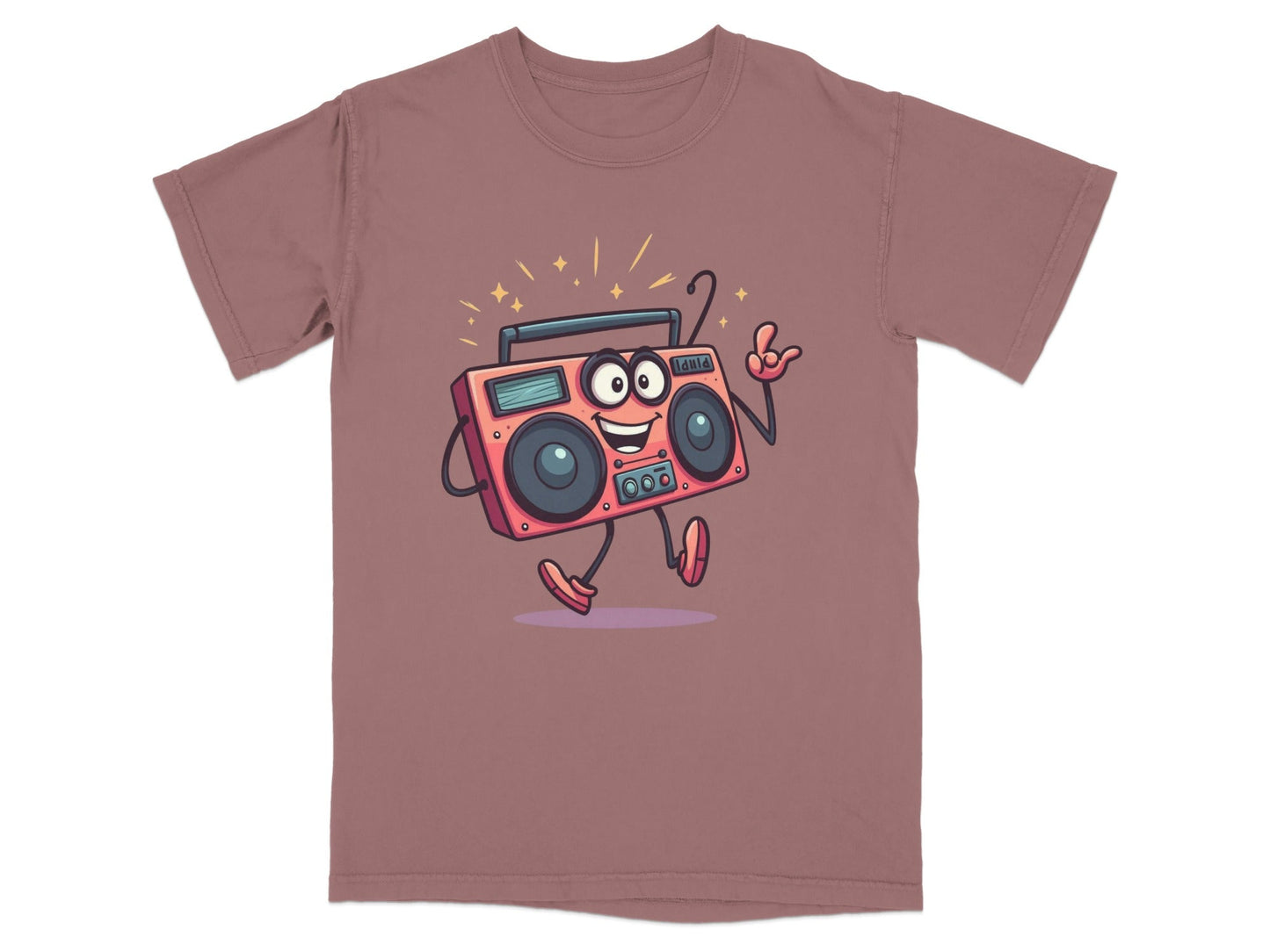 Retro Radio Cartoon Character with Attitude Graphic T-Shirt - IconVexa