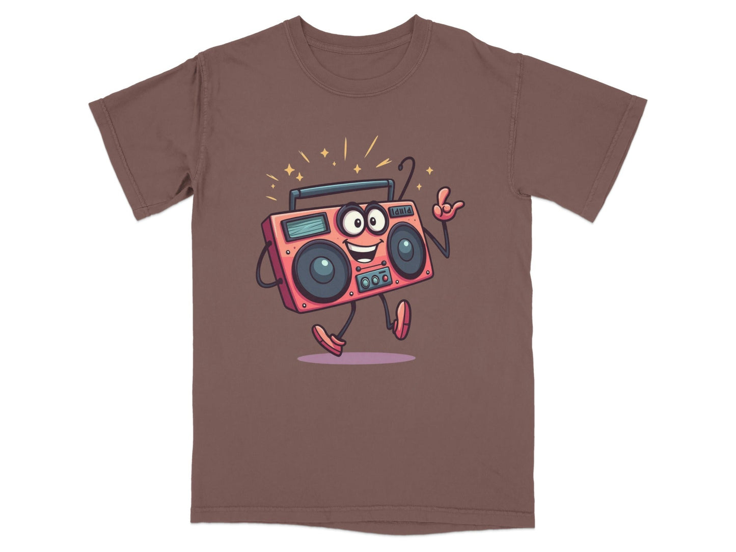 Retro Radio Cartoon Character with Attitude Graphic T-Shirt - IconVexa