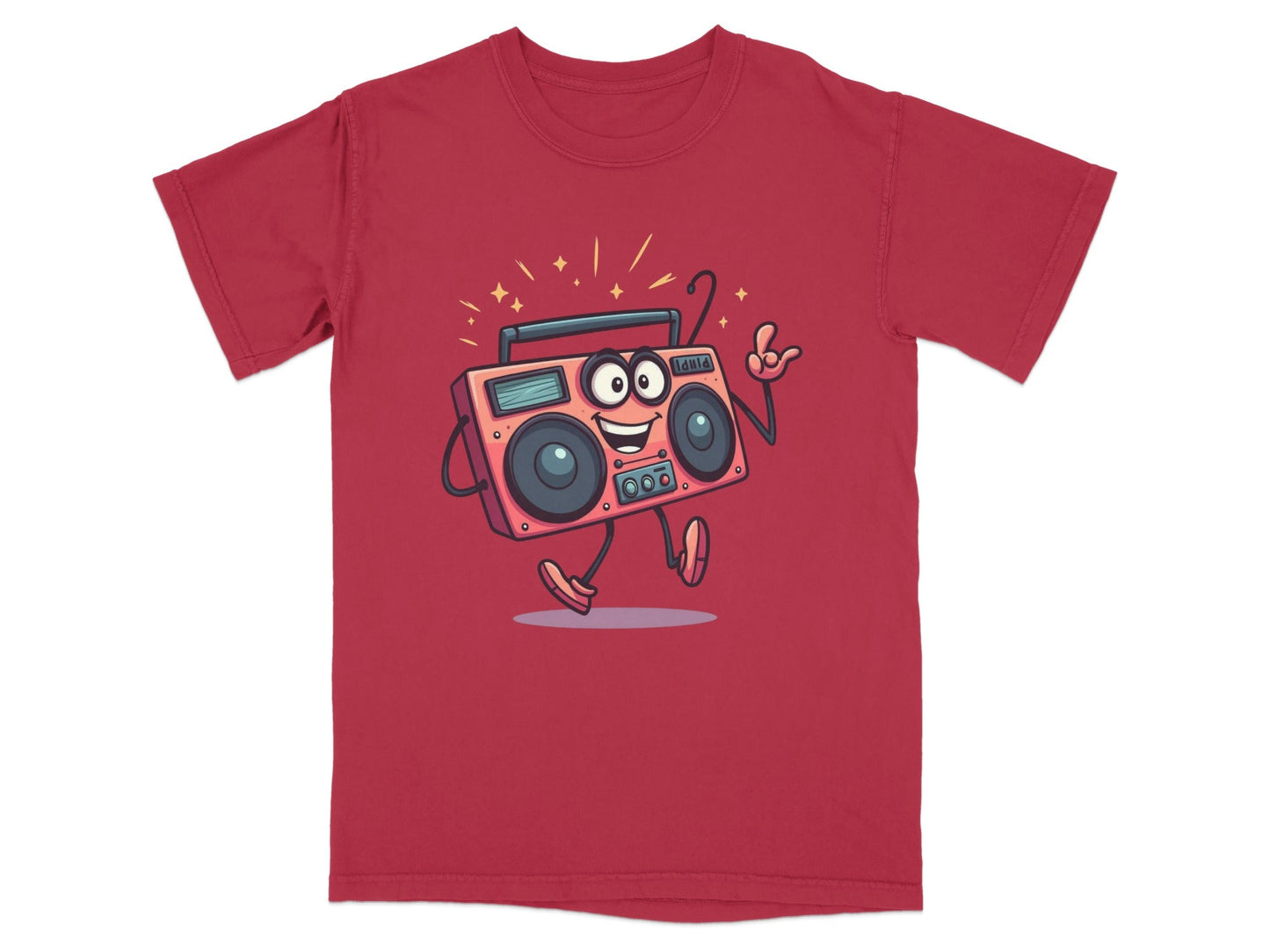 Retro Radio Cartoon Character with Attitude Graphic T-Shirt - IconVexa