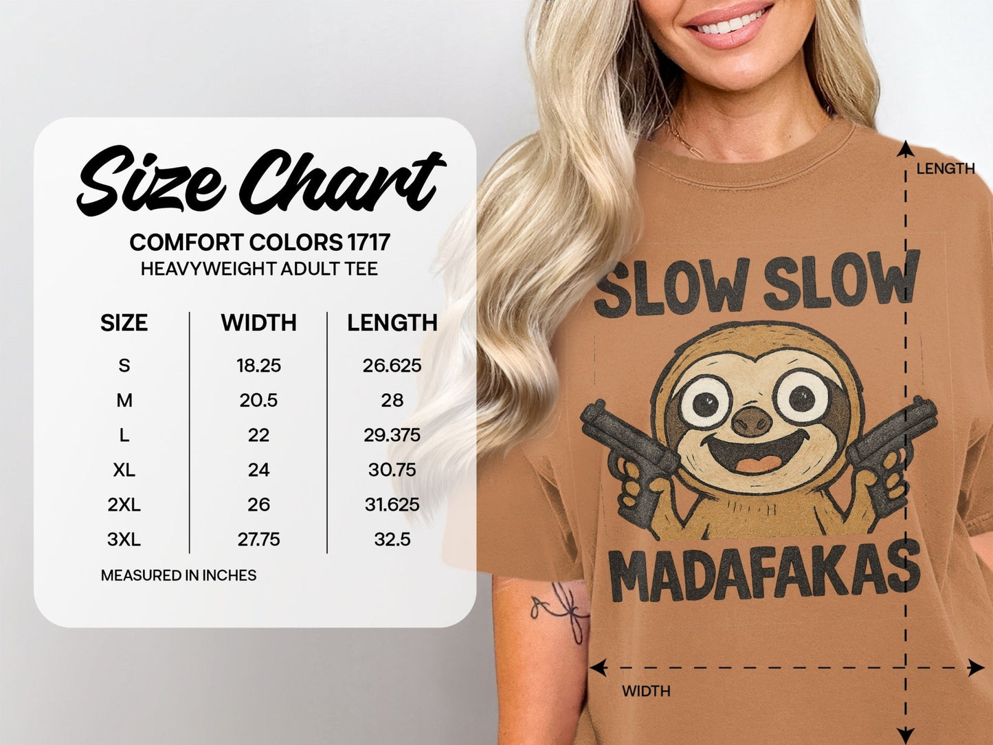 Slow Sloth Madarakas T-Shirt, Funny Sloth Tee, Graphic Tee Shirt, Sarcastic T-Shirt, Animal Lover Shirt, Novelty T-Shirt - IconVexa