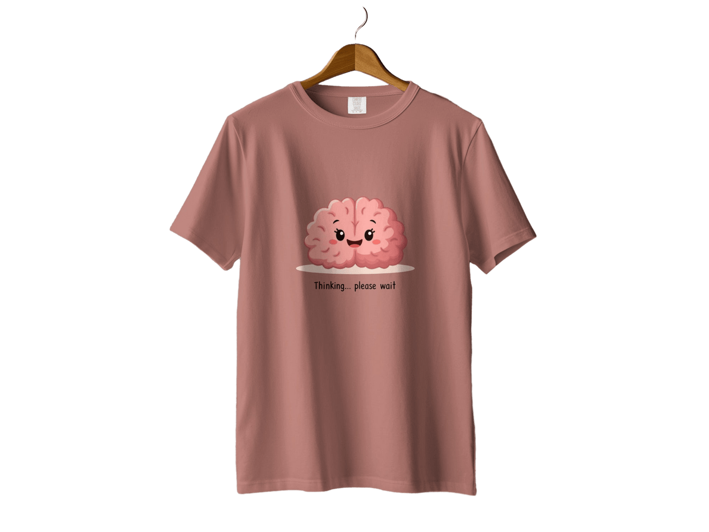 Thinking Brain T-Shirt, Funny Brain Tee, Cute Brain Shirt, Gift for Nerds, Science T Shirt, Medical Student Gift, Smart T-Shirt, Unisex - IconVexa