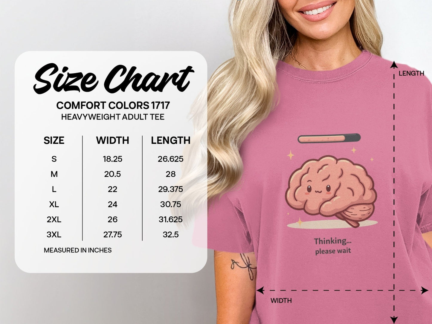 Thinking Please Wait T-Shirt, Funny Brain Tee, Cute Brain Shirt, Brain Loading Shirt, Intellectual Humor, Nerdy T-Shirt, Graphic Tee - IconVexa