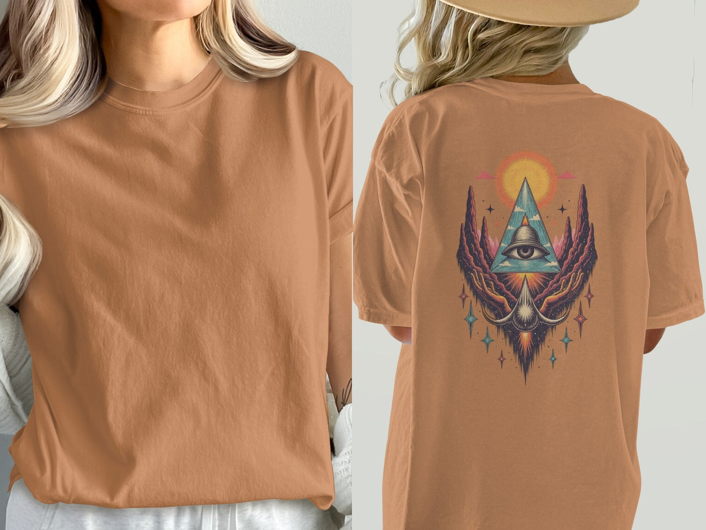 Third Eye T-Shirt, Spiritual T-Shirt, Celestial T-Shirt, Vision Tee, All Seeing Eye Shirt, Unisex T-Shirt, Trendy Shirt, Gift for Her - IconVexa