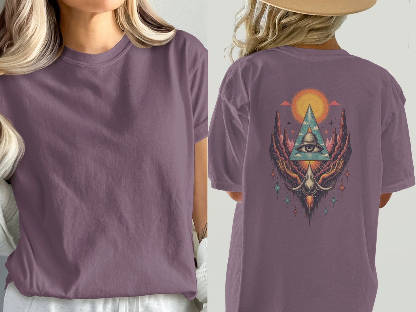 Third Eye T-Shirt, Spiritual T-Shirt, Celestial T-Shirt, Vision Tee, All Seeing Eye Shirt, Unisex T-Shirt, Trendy Shirt, Gift for Her - IconVexa