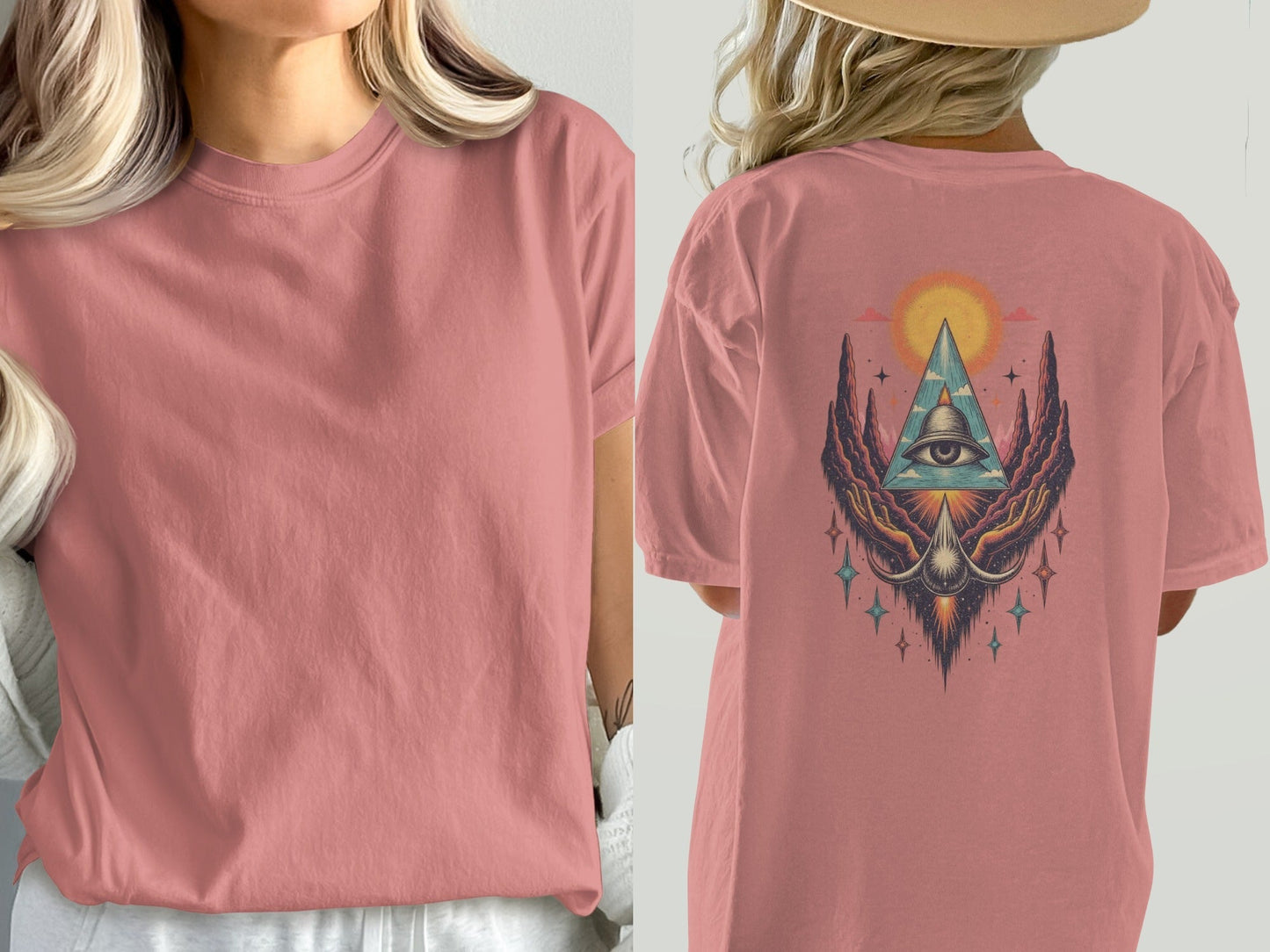 Third Eye T-Shirt, Spiritual T-Shirt, Celestial T-Shirt, Vision Tee, All Seeing Eye Shirt, Unisex T-Shirt, Trendy Shirt, Gift for Her - IconVexa