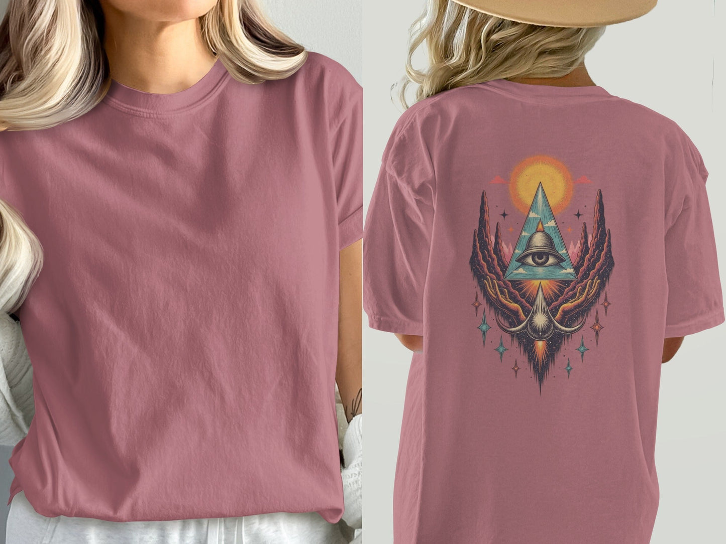 Third Eye T-Shirt, Spiritual T-Shirt, Celestial T-Shirt, Vision Tee, All Seeing Eye Shirt, Unisex T-Shirt, Trendy Shirt, Gift for Her - IconVexa