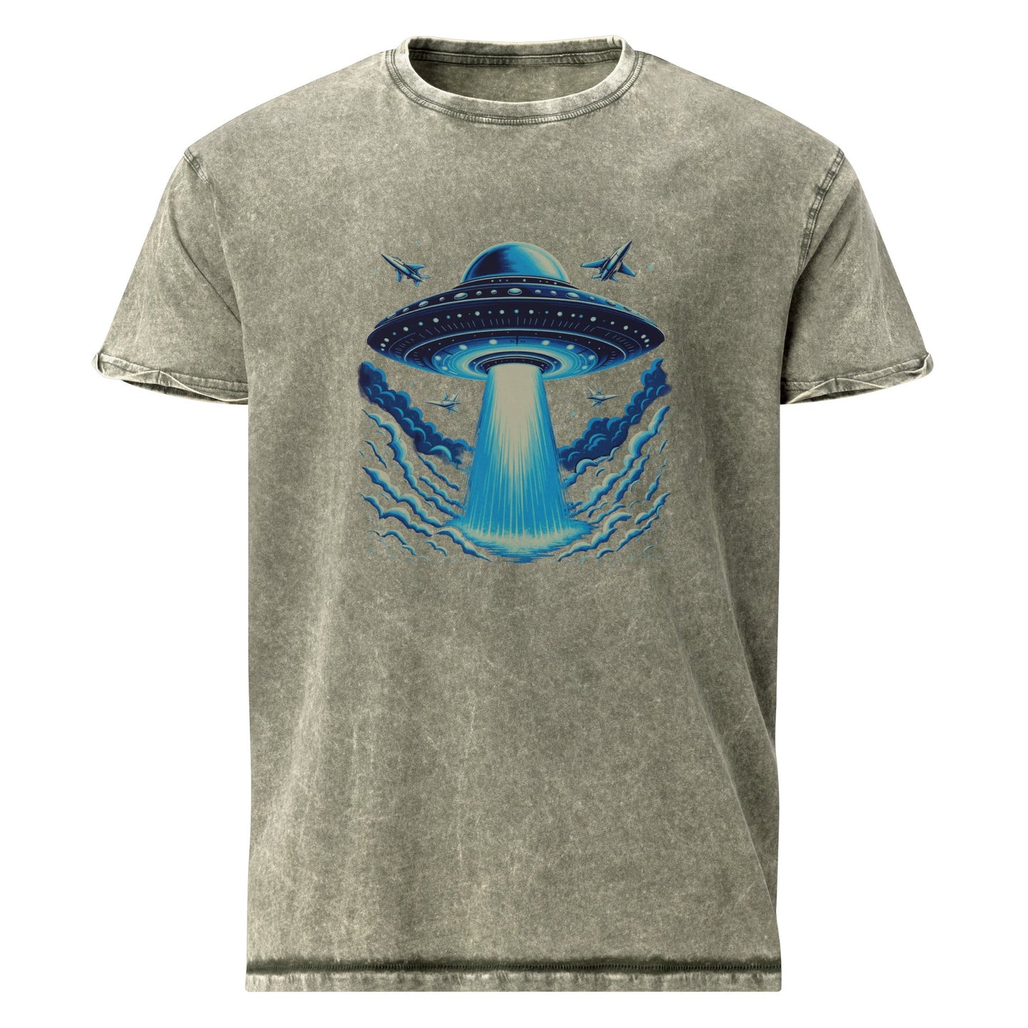 UFO Invasion Tee | Retro Sci - Fi Graphic Shirt | Space Battle Alien Chase Design - IconVexa