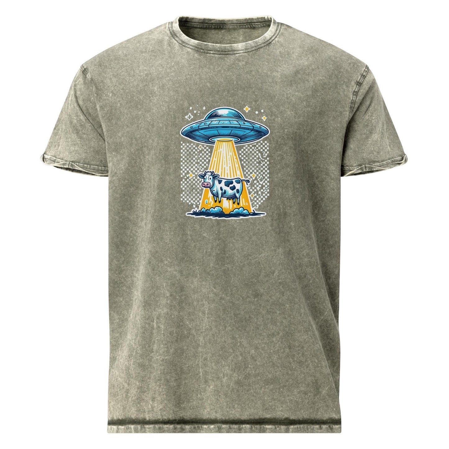 Ufo Tee | Funny Cow Abduction Shirt | Vintage Space Animal Graphic - IconVexa