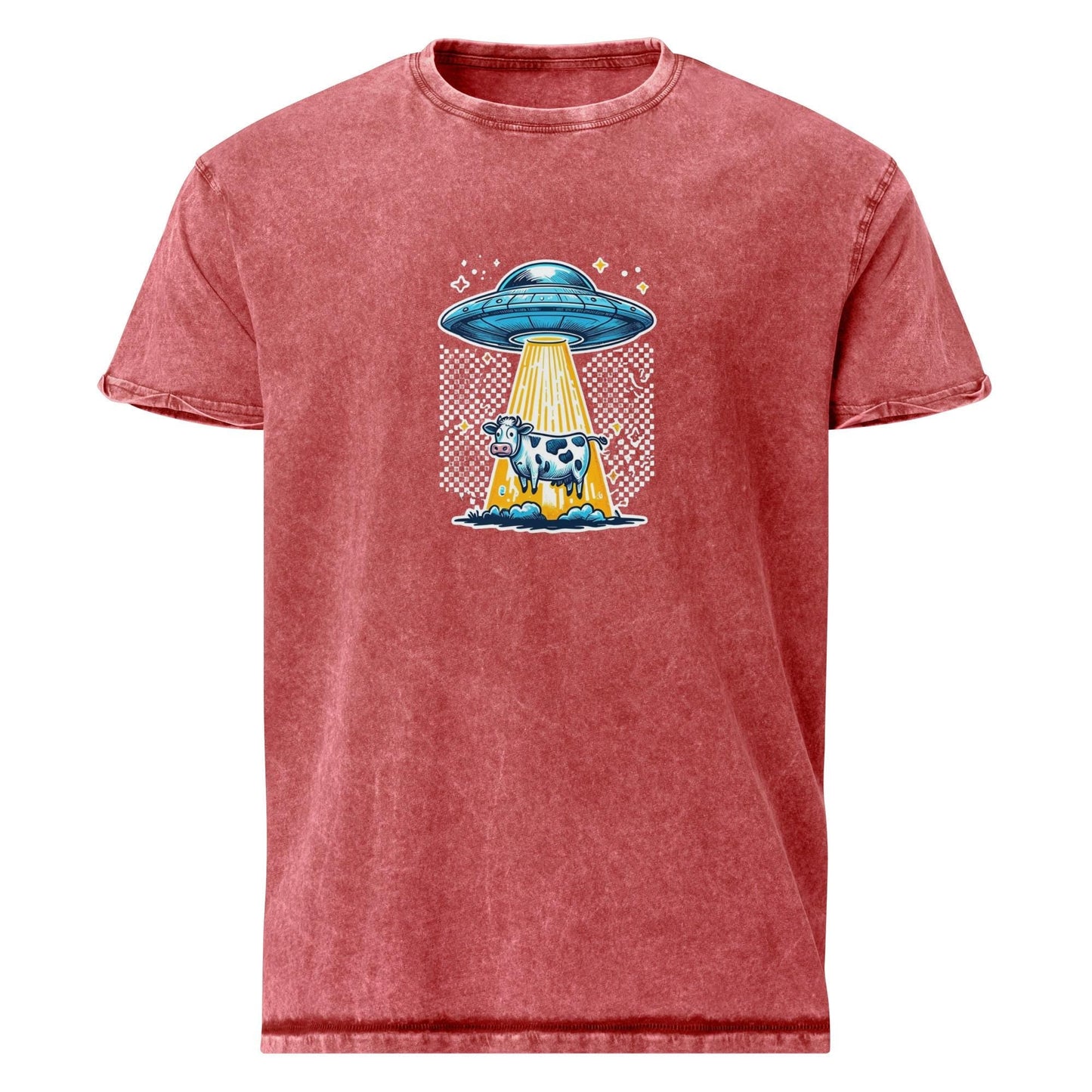 Ufo Tee | Funny Cow Abduction Shirt | Vintage Space Animal Graphic - IconVexa