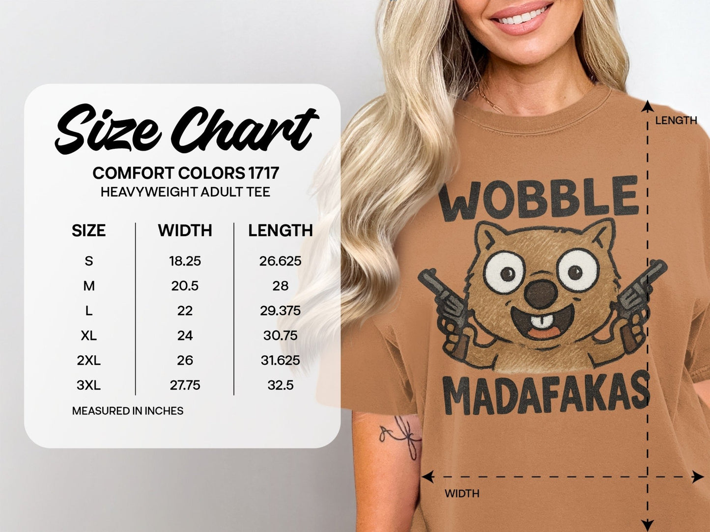 Wobble Madafakas T-Shirt, Funny Wombat Tee, Gangster Animal Shirt, Meme Shirt, Novelty T-shirt, Unique Design Tee, Trendy Shirts - IconVexa