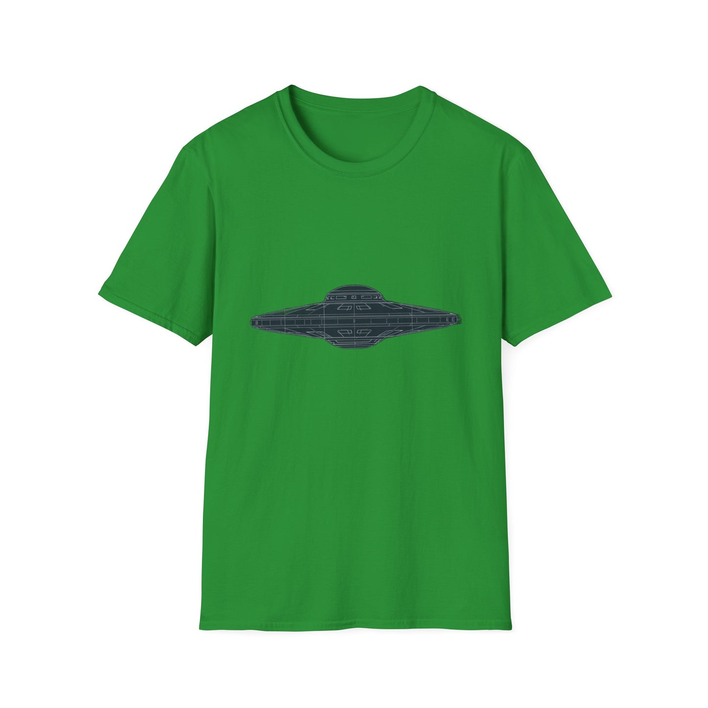Stylish UFO Unisex Softstyle T-Shirt, Casual Tee, Space Lover Gift, Everyday Wear, Unique Graphic Shirt
