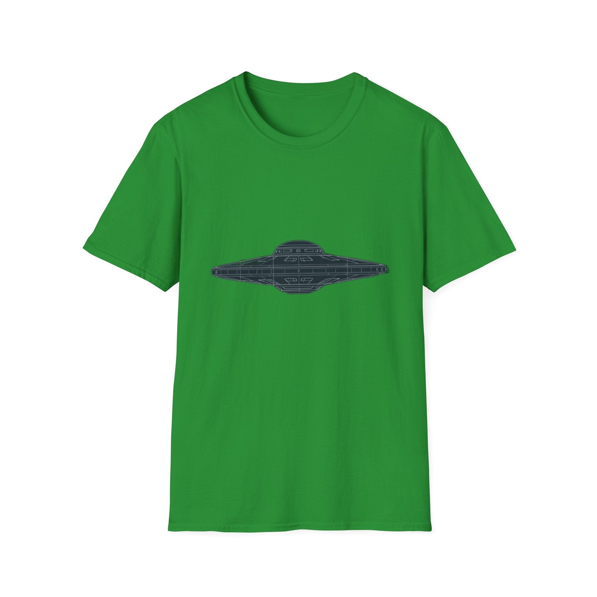 Stylish UFO Unisex Softstyle T-Shirt, Casual Tee, Space Lover Gift, Everyday Wear, Unique Graphic Shirt - IconVexa