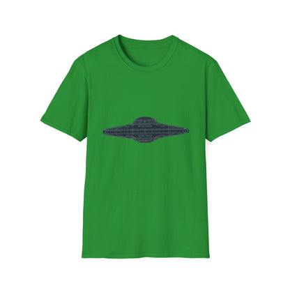 Stylish UFO Unisex Softstyle T-Shirt, Casual Tee, Space Lover Gift, Everyday Wear, Unique Graphic Shirt - IconVexa