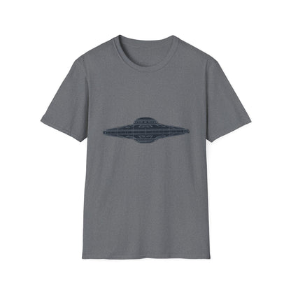 Stylish UFO Unisex Softstyle T-Shirt, Casual Tee, Space Lover Gift, Everyday Wear, Unique Graphic Shirt - IconVexa
