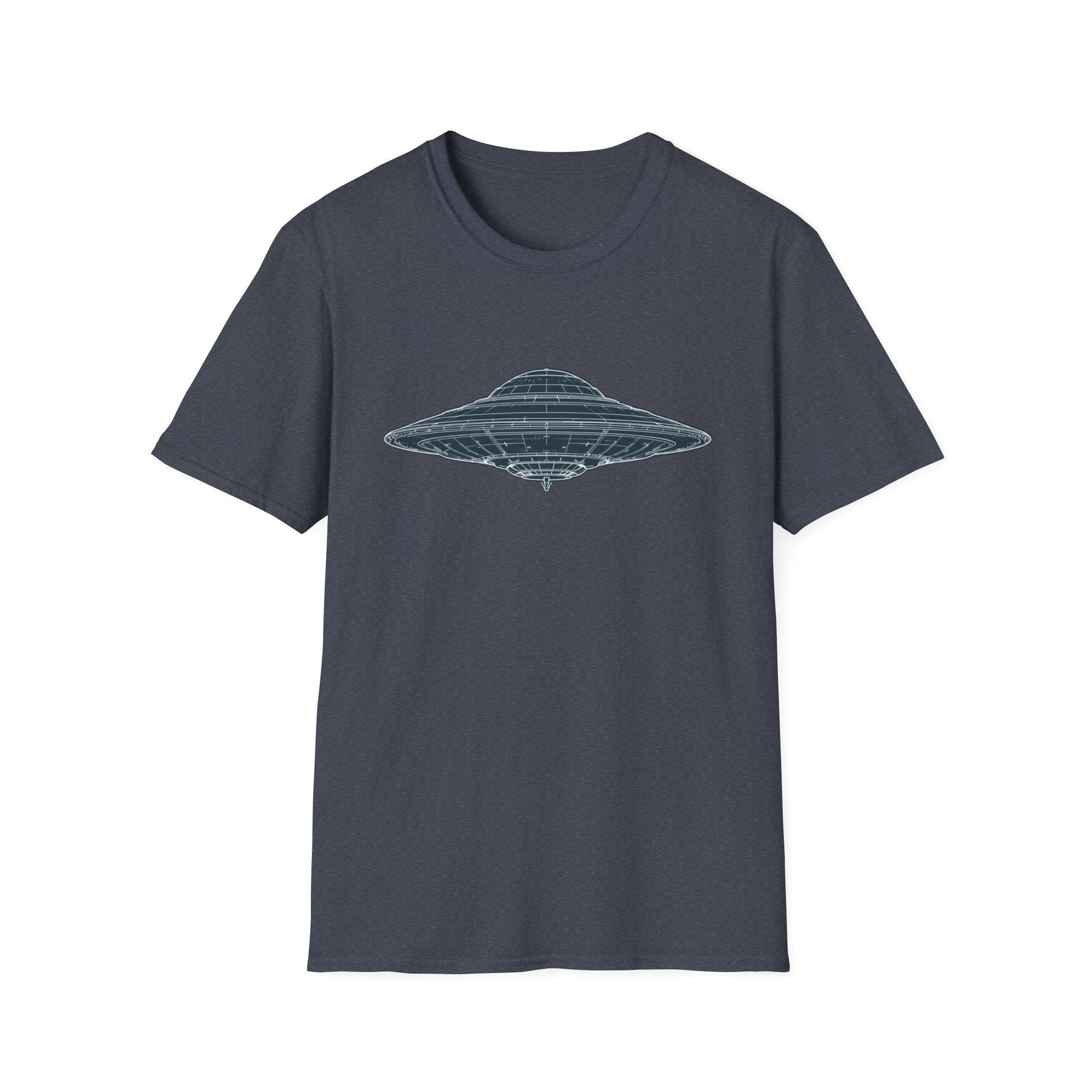 Unisex UFO Graphic T-Shirt, Fun Gift for Space Lovers, Casual Wear, Extra Soft T-Shirt, Birthday Gift, Geeky Apparel, Space Themed Clothing - IconVexa