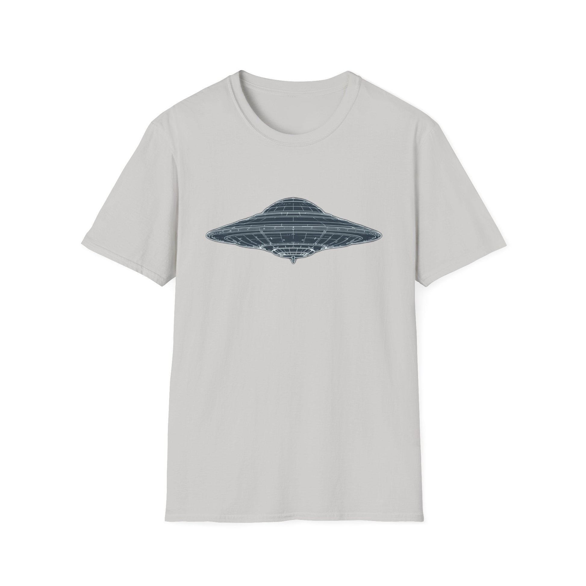 Unisex UFO Graphic T-Shirt, Fun Gift for Space Lovers, Casual Wear, Extra Soft T-Shirt, Birthday Gift, Geeky Apparel, Space Themed Clothing - IconVexa