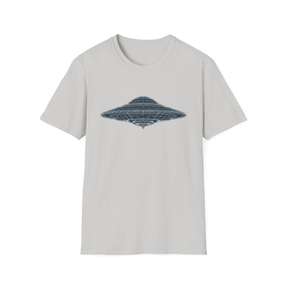 Unisex UFO Graphic T-Shirt, Fun Gift for Space Lovers, Casual Wear, Extra Soft T-Shirt, Birthday Gift, Geeky Apparel, Space Themed Clothing - IconVexa