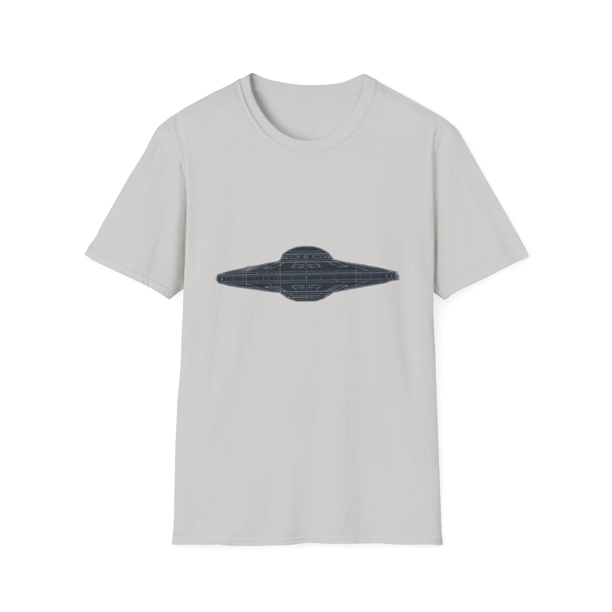 Stylish UFO Unisex Softstyle T-Shirt, Casual Tee, Space Lover Gift, Everyday Wear, Unique Graphic Shirt - IconVexa