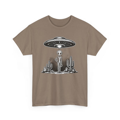 Alien Vibes Unisex Heavy Cotton Tee - Out of This World Design, Sci - Fi Shirt for Enthusiasts, Gift for Space Lovers, Graphic Tee, [...] - IconVexa
