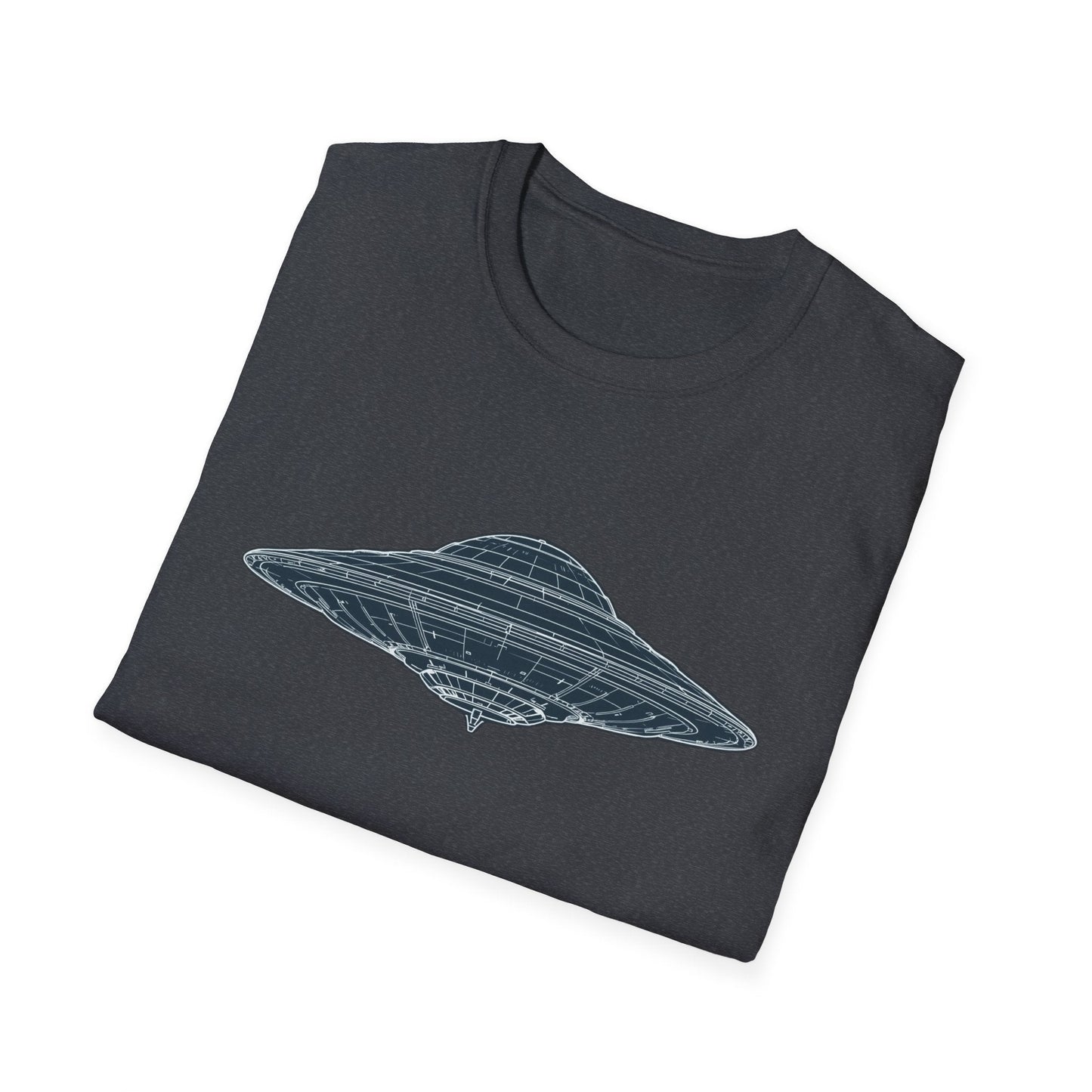 Unisex UFO Graphic T-Shirt, Fun Gift for Space Lovers, Casual Wear, Extra Soft T-Shirt, Birthday Gift, Geeky Apparel, Space Themed Clothing - IconVexa