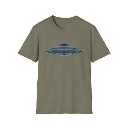 Unisex UFO Graphic T-Shirt, Fun Gift for Space Lovers, Casual Wear, Extra Soft T-Shirt, Birthday Gift, Geeky Apparel, Space Themed Clothing - IconVexa