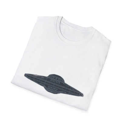 Stylish UFO Unisex Softstyle T-Shirt, Casual Tee, Space Lover Gift, Everyday Wear, Unique Graphic Shirt - IconVexa