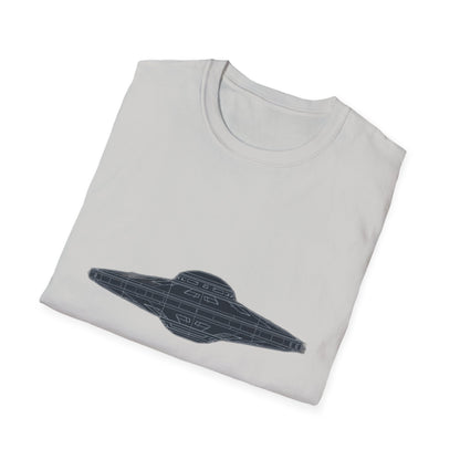 Stylish UFO Unisex Softstyle T-Shirt, Casual Tee, Space Lover Gift, Everyday Wear, Unique Graphic Shirt - IconVexa
