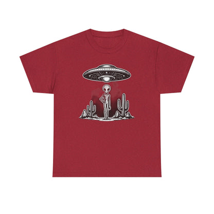 Alien Vibes Unisex Heavy Cotton Tee - Out of This World Design, Sci - Fi Shirt for Enthusiasts, Gift for Space Lovers, Graphic Tee, [...] - IconVexa