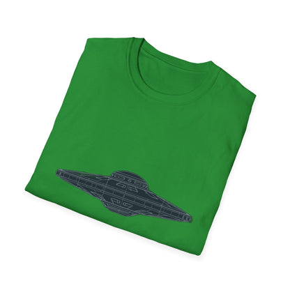 Stylish UFO Unisex Softstyle T-Shirt, Casual Tee, Space Lover Gift, Everyday Wear, Unique Graphic Shirt - IconVexa