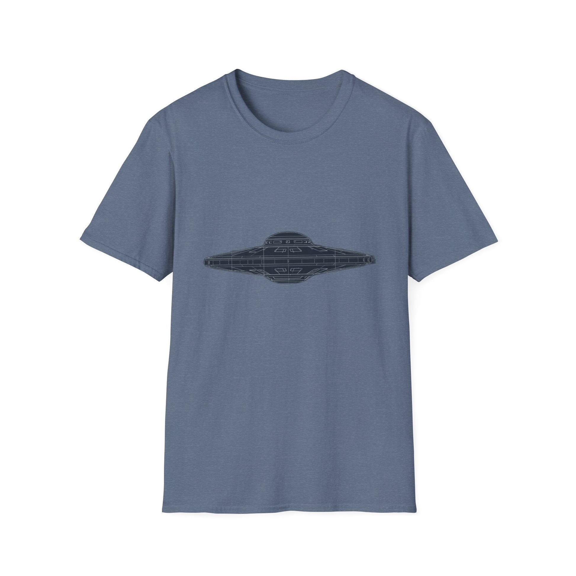 Stylish UFO Unisex Softstyle T-Shirt, Casual Tee, Space Lover Gift, Everyday Wear, Unique Graphic Shirt - IconVexa
