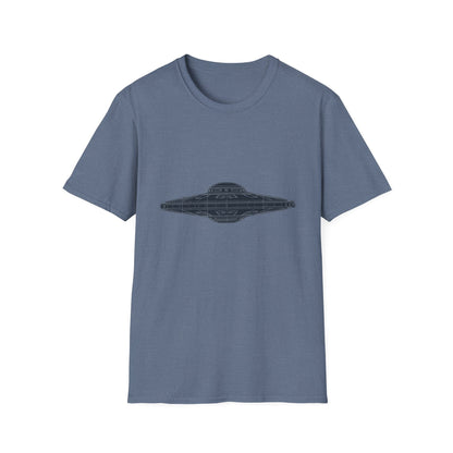Stylish UFO Unisex Softstyle T-Shirt, Casual Tee, Space Lover Gift, Everyday Wear, Unique Graphic Shirt - IconVexa