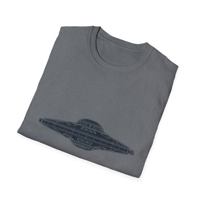 Stylish UFO Unisex Softstyle T-Shirt, Casual Tee, Space Lover Gift, Everyday Wear, Unique Graphic Shirt - IconVexa