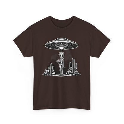Alien Vibes Unisex Heavy Cotton Tee - Out of This World Design, Sci - Fi Shirt for Enthusiasts, Gift for Space Lovers, Graphic Tee, [...] - IconVexa