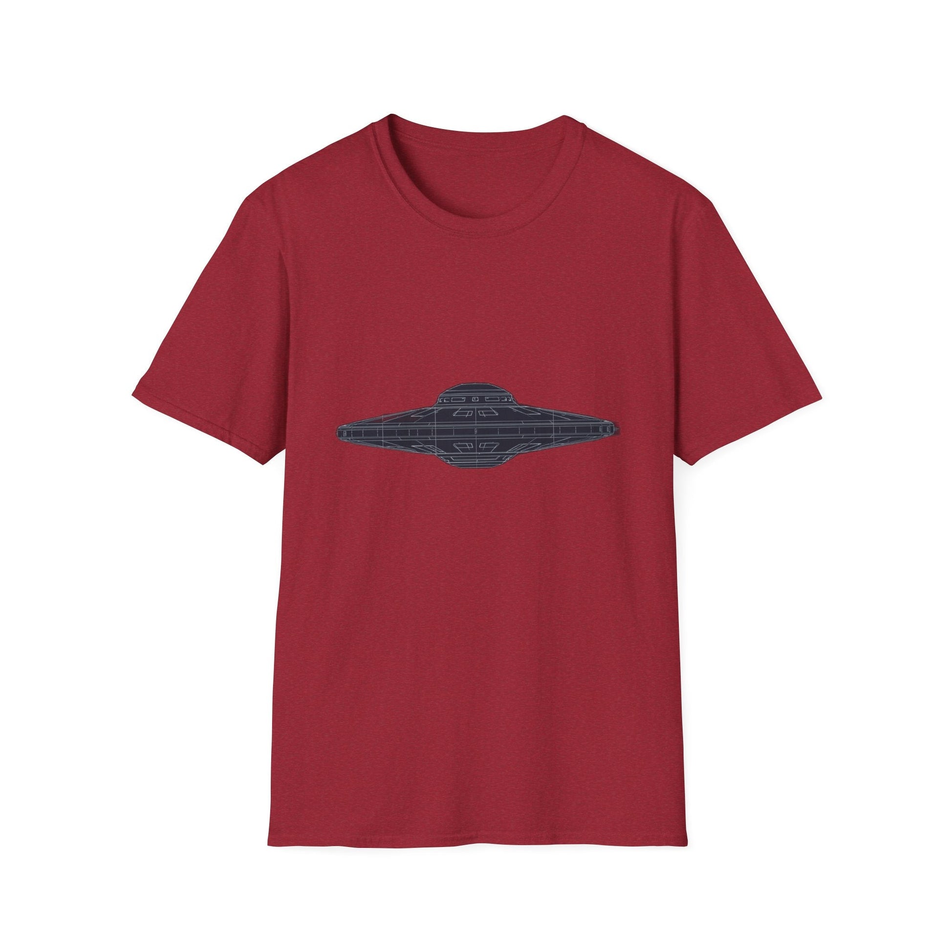 Stylish UFO Unisex Softstyle T-Shirt, Casual Tee, Space Lover Gift, Everyday Wear, Unique Graphic Shirt - IconVexa