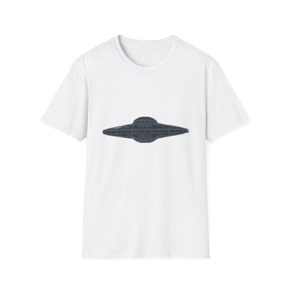 Stylish UFO Unisex Softstyle T-Shirt, Casual Tee, Space Lover Gift, Everyday Wear, Unique Graphic Shirt - IconVexa