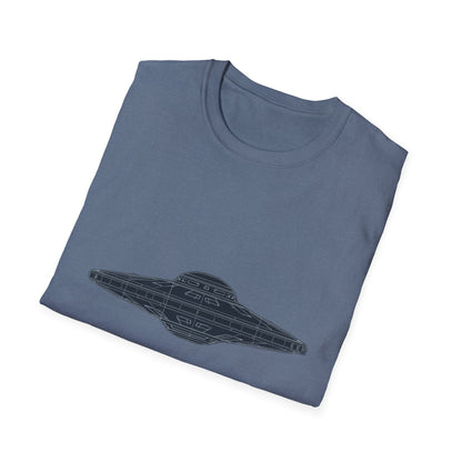 Stylish UFO Unisex Softstyle T-Shirt, Casual Tee, Space Lover Gift, Everyday Wear, Unique Graphic Shirt - IconVexa