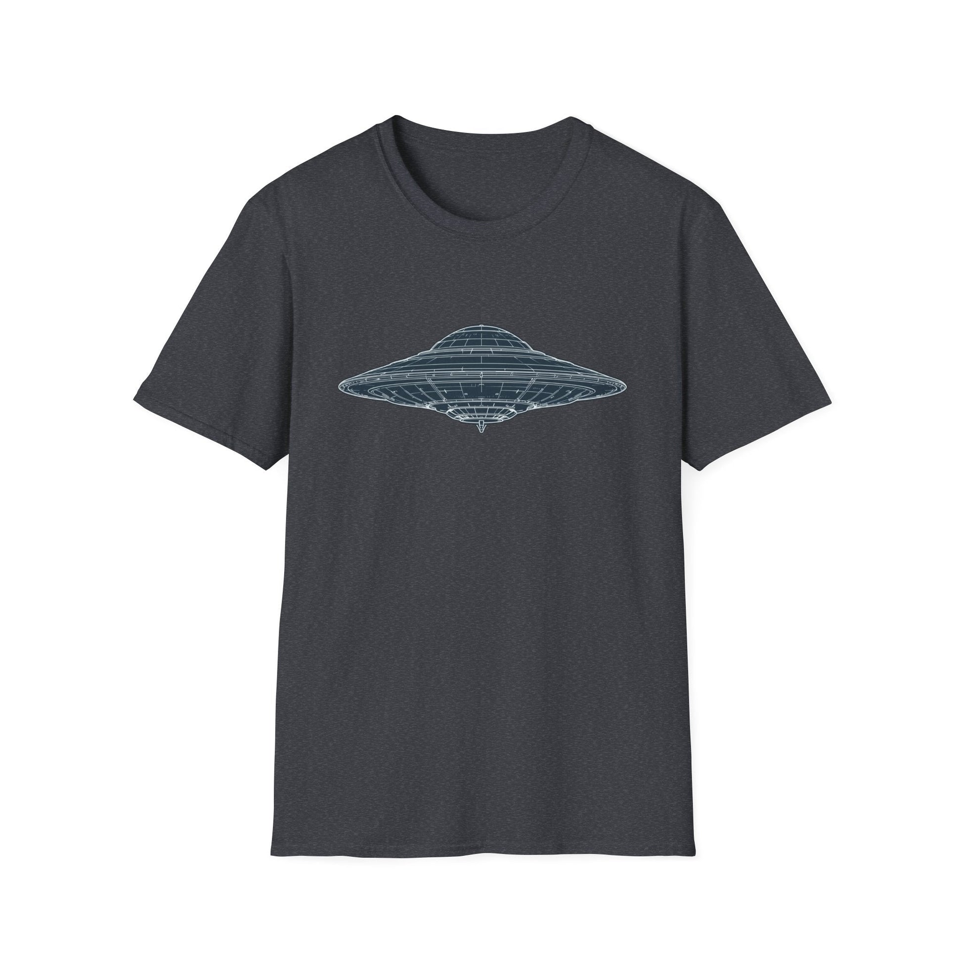 Unisex UFO Graphic T-Shirt, Fun Gift for Space Lovers, Casual Wear, Extra Soft T-Shirt, Birthday Gift, Geeky Apparel, Space Themed Clothing - IconVexa