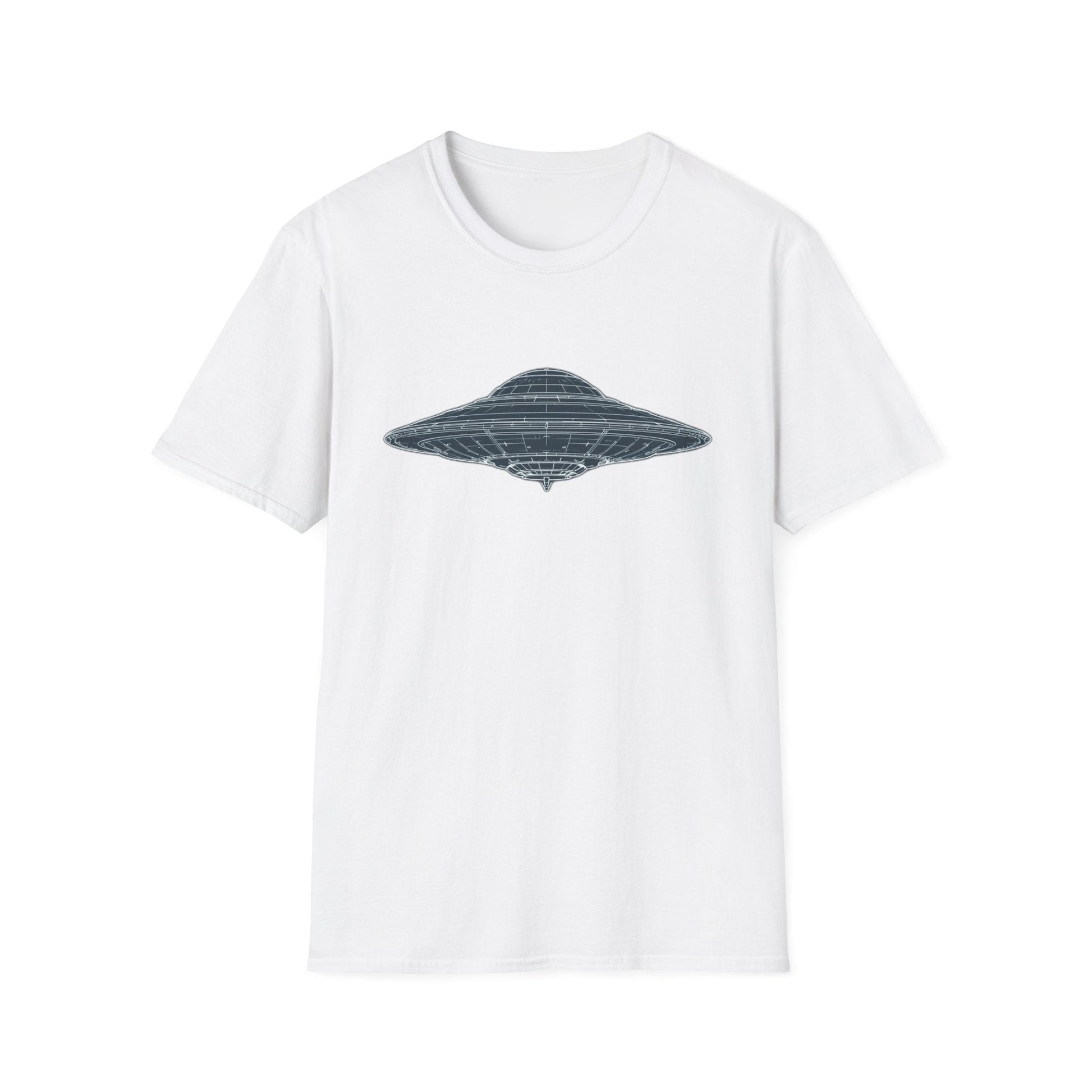 Unisex UFO Graphic T-Shirt, Fun Gift for Space Lovers, Casual Wear, Extra Soft T-Shirt, Birthday Gift, Geeky Apparel, Space Themed Clothing - IconVexa