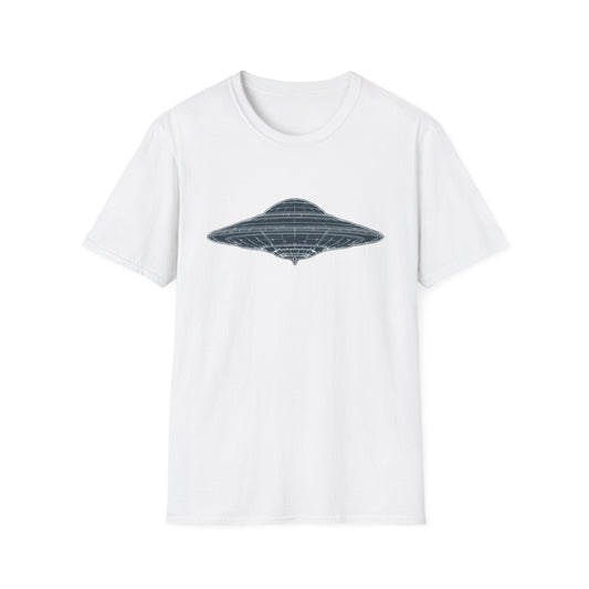 Unisex UFO Graphic T-Shirt, Fun Gift for Space Lovers, Casual Wear, Extra Soft T-Shirt, Birthday Gift, Geeky Apparel, Space Themed Clothing - IconVexa