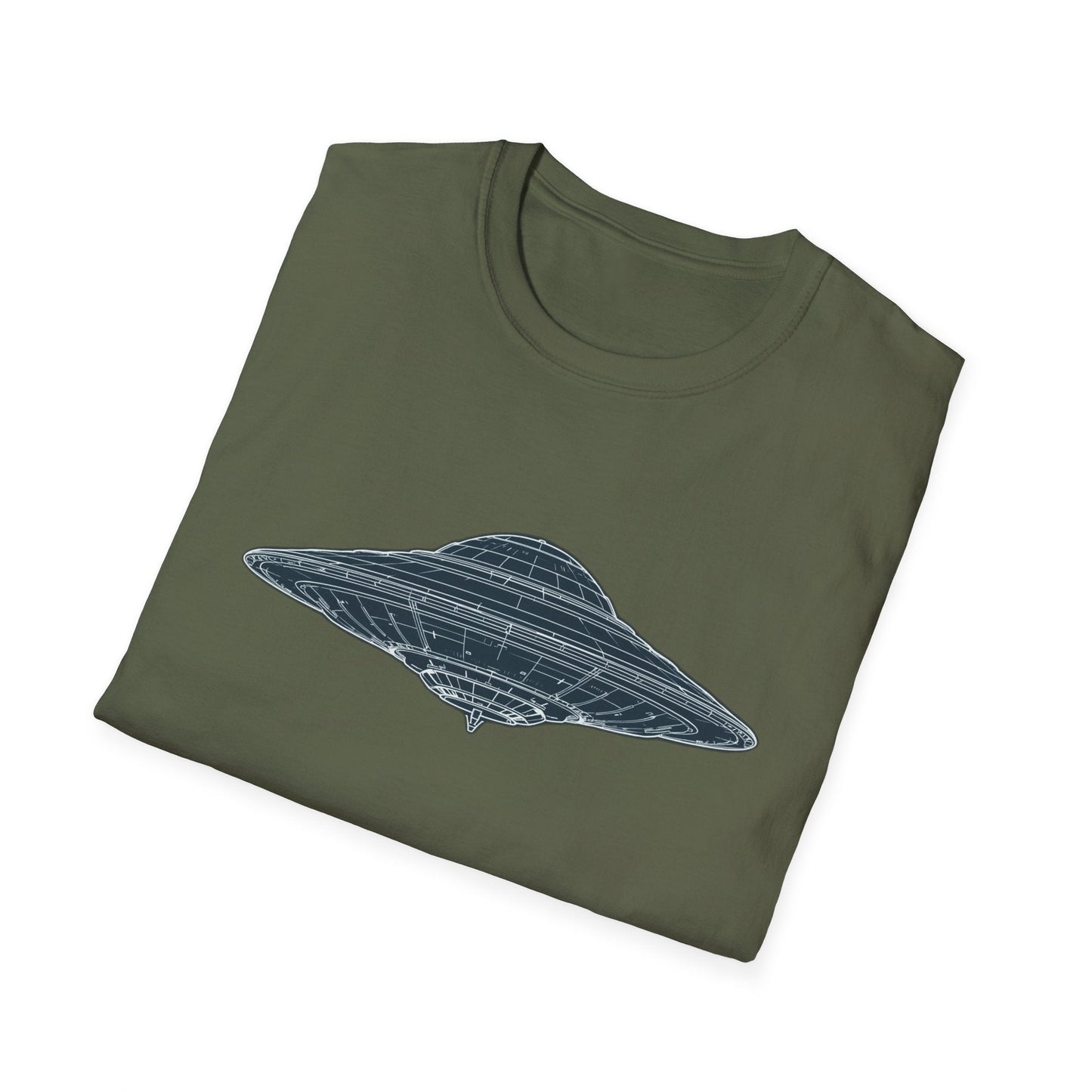 Unisex UFO Graphic T-Shirt, Fun Gift for Space Lovers, Casual Wear, Extra Soft T-Shirt, Birthday Gift, Geeky Apparel, Space Themed Clothing - IconVexa