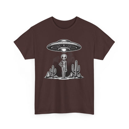Alien Vibes Unisex Heavy Cotton Tee - Out of This World Design, Sci - Fi Shirt for Enthusiasts, Gift for Space Lovers, Graphic Tee, [...] - IconVexa