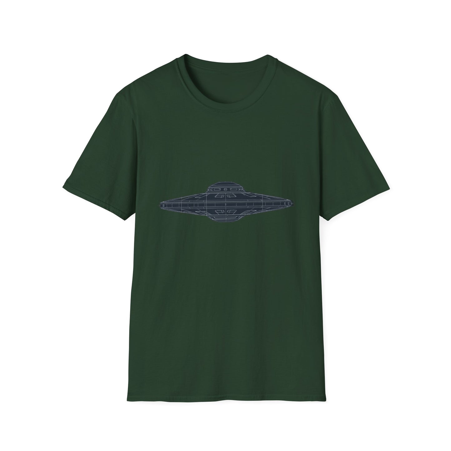 Stylish UFO Unisex Softstyle T-Shirt, Casual Tee, Space Lover Gift, Everyday Wear, Unique Graphic Shirt
