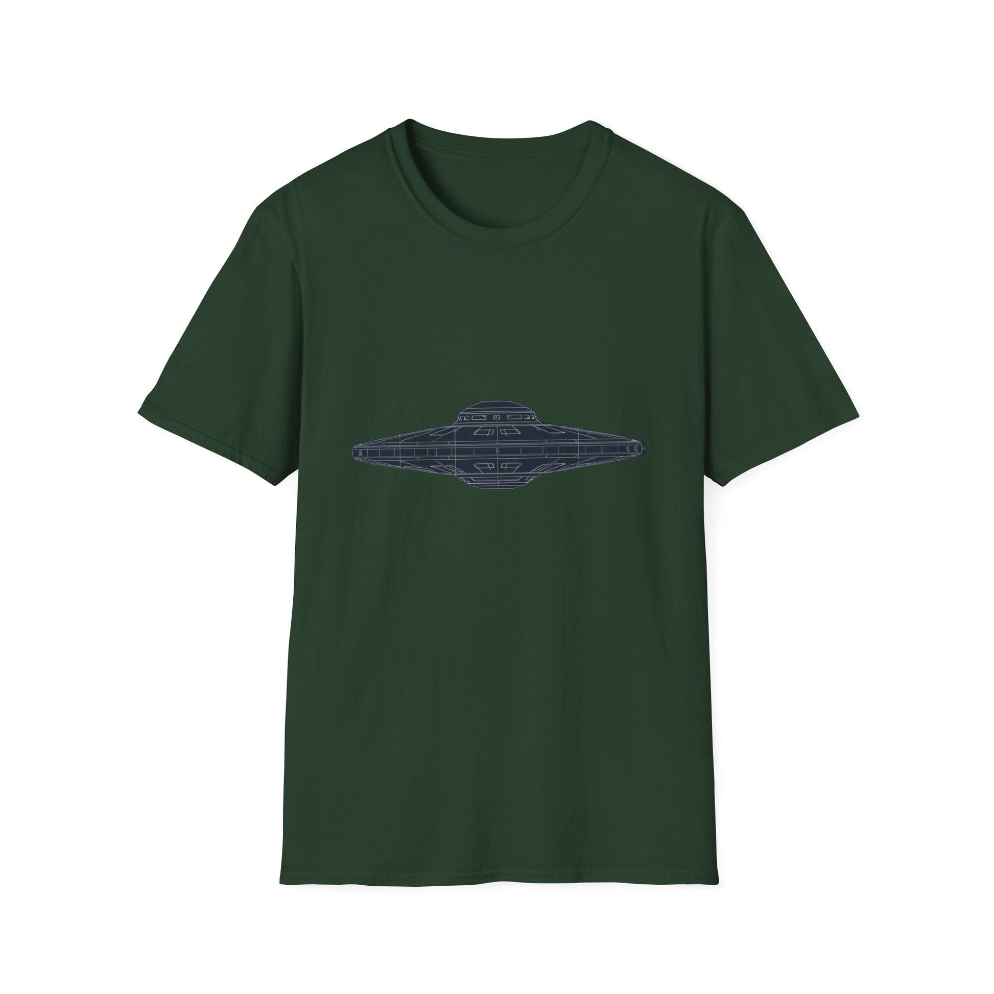Stylish UFO Unisex Softstyle T-Shirt, Casual Tee, Space Lover Gift, Everyday Wear, Unique Graphic Shirt - IconVexa