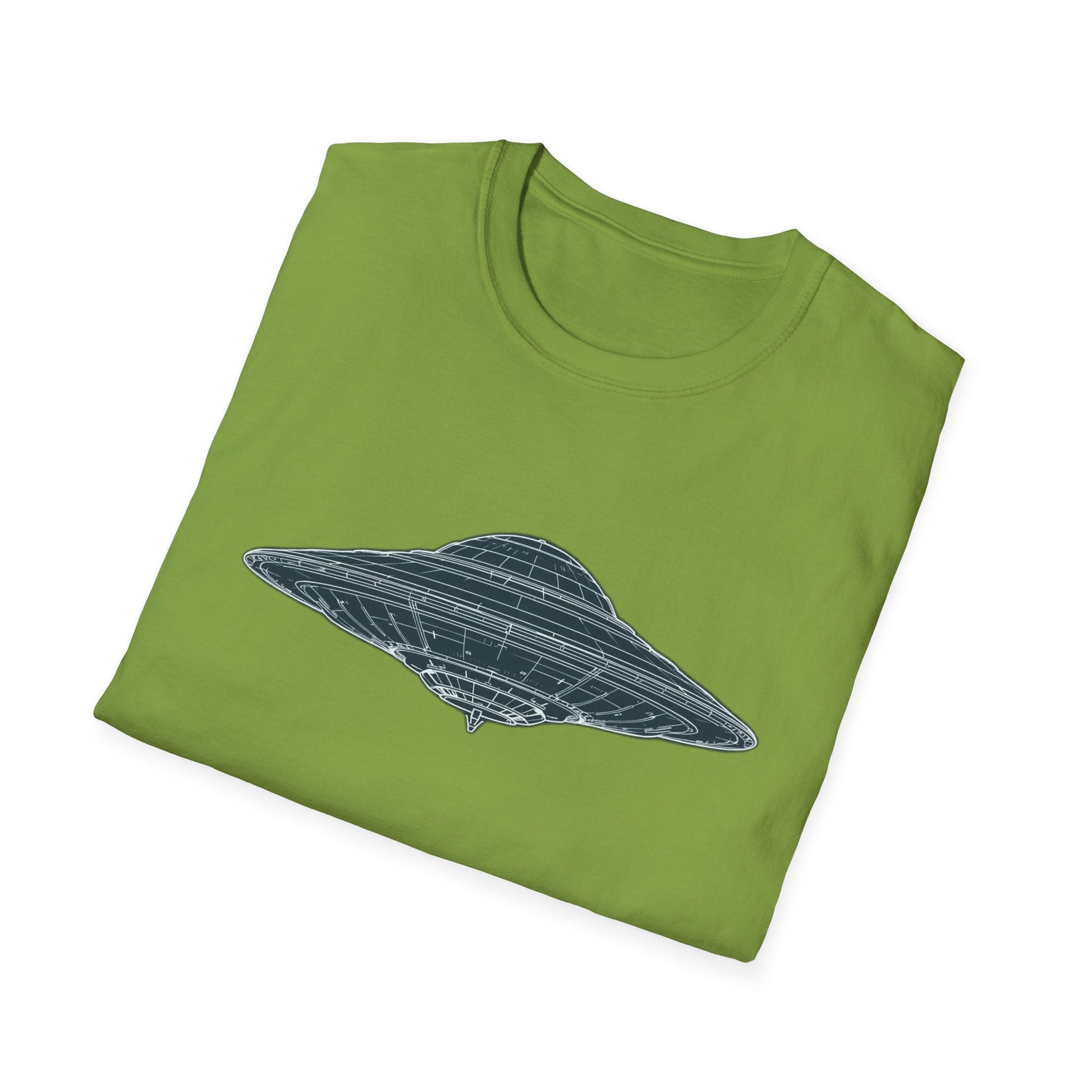 Unisex UFO Graphic T-Shirt, Fun Gift for Space Lovers, Casual Wear, Extra Soft T-Shirt, Birthday Gift, Geeky Apparel, Space Themed Clothing - IconVexa