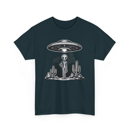 Alien Vibes Unisex Heavy Cotton Tee - Out of This World Design, Sci - Fi Shirt for Enthusiasts, Gift for Space Lovers, Graphic Tee, [...] - IconVexa