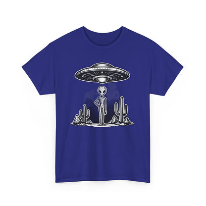 Alien Vibes Unisex Heavy Cotton Tee - Out of This World Design, Sci - Fi Shirt for Enthusiasts, Gift for Space Lovers, Graphic Tee, [...] - IconVexa