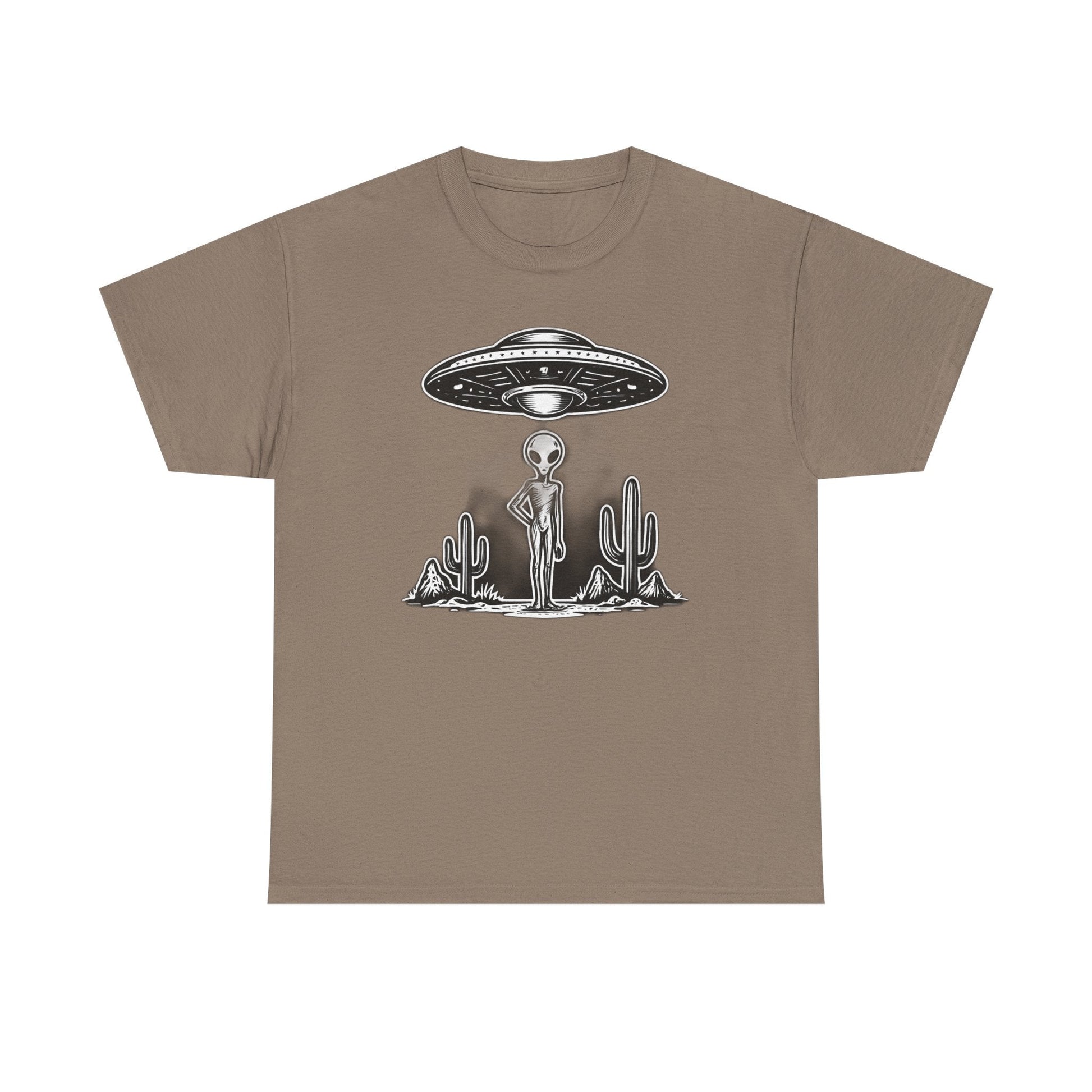 Alien Vibes Unisex Heavy Cotton Tee - Out of This World Design, Sci - Fi Shirt for Enthusiasts, Gift for Space Lovers, Graphic Tee, [...] - IconVexa