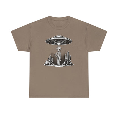 Alien Vibes Unisex Heavy Cotton Tee - Out of This World Design, Sci - Fi Shirt for Enthusiasts, Gift for Space Lovers, Graphic Tee, [...] - IconVexa